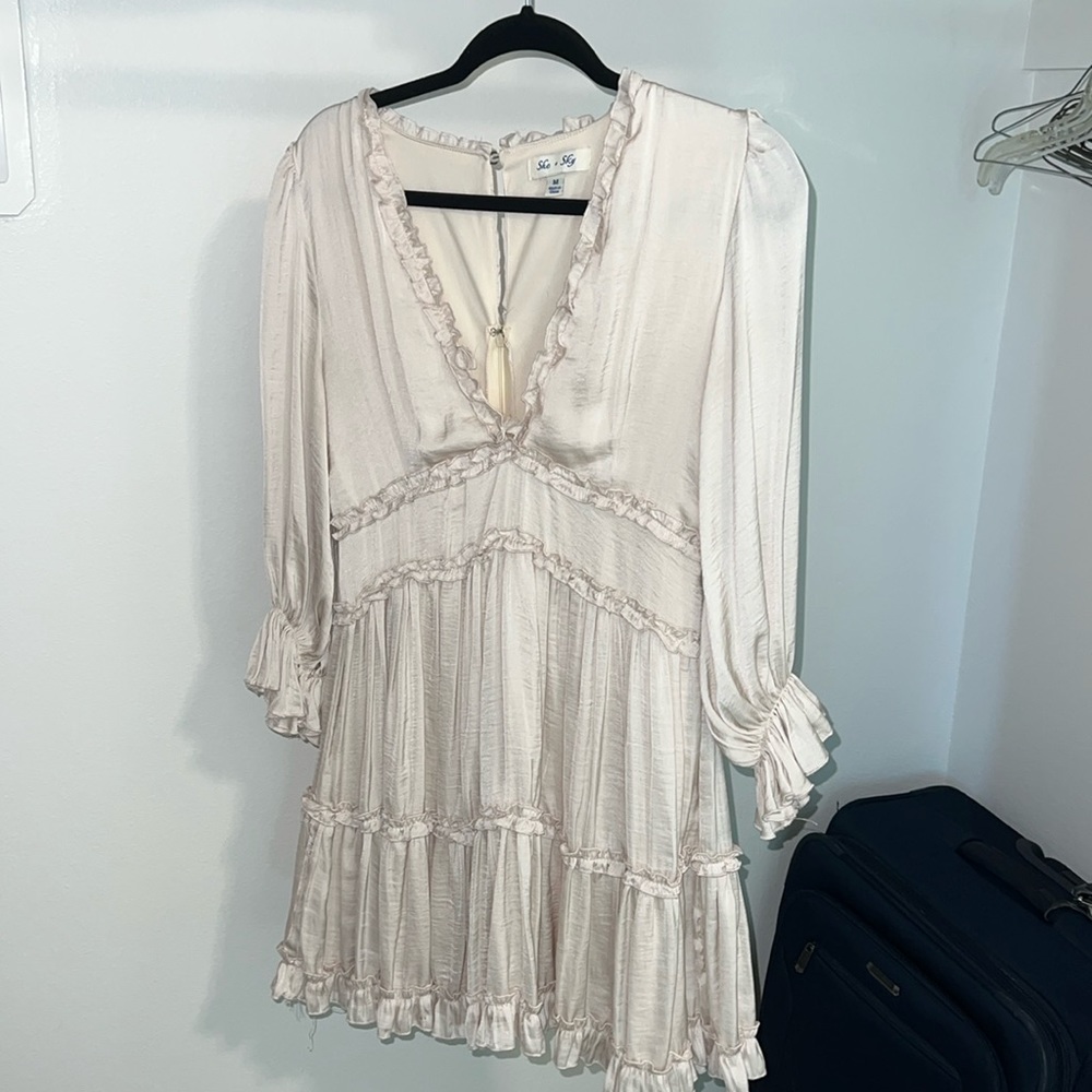 Babydoll Deep-V dress